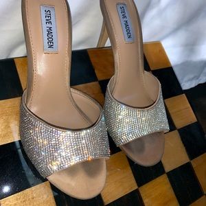 Sparkly Steve Madden crystal heels